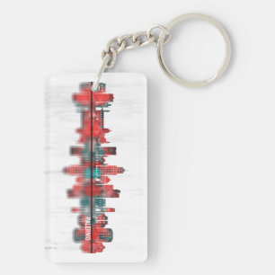 Palermo Italy Skyline Sleutelhanger