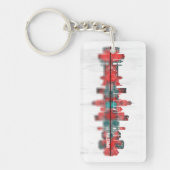 Palermo Italy Skyline Sleutelhanger (Voorkant)