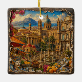 PALERMO, KERAMISCH ORNAMENT
