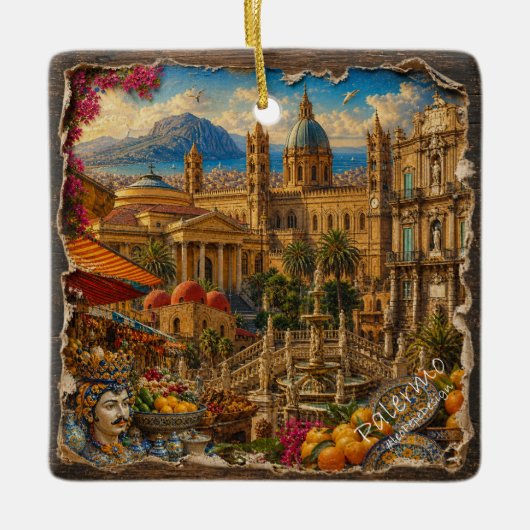 PALERMO, KERAMISCH ORNAMENT (Voorkant)