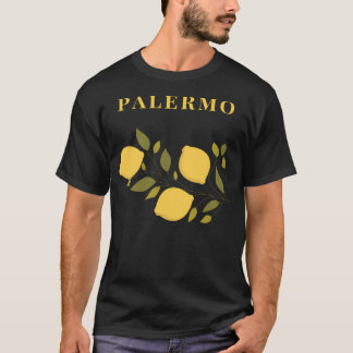 Palermo Limone Italiaans Steden Design T-shirt