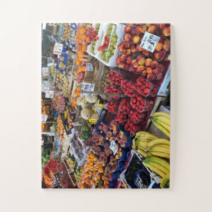 Palermo Markt Schatten   Fruitkraam Herinnering Legpuzzel