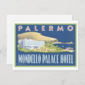 Palermo Mondello Palace Hotel Briefkaart (Voorkant / Achterkant)