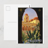 Palermo Sicilia Italië Vintage Travel Briefkaart (Voorkant / Achterkant)