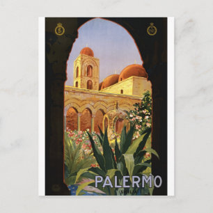 Palermo Sicilia Italië Vintage Travel Briefkaart