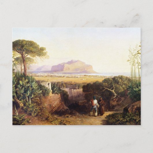 Palermo, Sicilië, 1847 (olie op doek) Briefkaart (Voorkant)