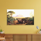 Palermo, Sicilië, 1847 (olie op doek) Canvas Afdruk (Insitu (Woonkamer))