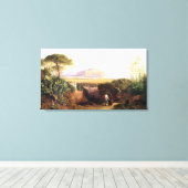 Palermo, Sicilië, 1847 (olie op doek) Canvas Afdruk (Insitu (Houten vloer))