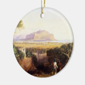 Palermo, Sicilië, 1847 (olie op doek) Keramisch Ornament (Links)