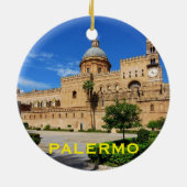 Palermo Sicilië Afbeelding kerstversiering Keramisch Ornament (Achterkant)