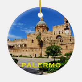 Palermo Sicilië Afbeelding kerstversiering Keramisch Ornament