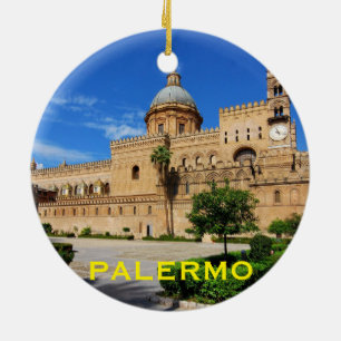 Palermo Sicilië Afbeelding kerstversiering Keramisch Ornament