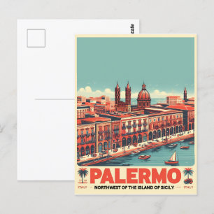 Palermo Sicilië Italiaans  souvenir geschenken Briefkaart