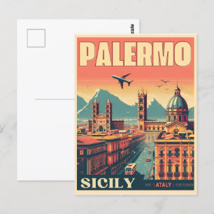 Palermo Sicilië Italiaans  souvenir geschenken Briefkaart