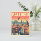 Palermo Sicilië Italiaans  souvenir geschenken Briefkaart (Staand voorkant)