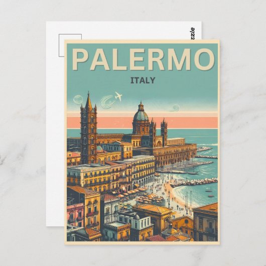 Palermo Sicilië Italiaans  souvenir geschenken Briefkaart (Voorkant / Achterkant)