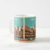 Palermo Sicilië Italiaans  souvenir geschenken Koffiemok (Voorkant links)