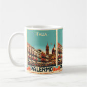 Palermo Sicilië Italiaans  souvenir geschenken Koffiemok (Links)