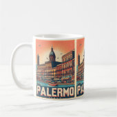 Palermo Sicilië Italiaans  souvenir geschenken Koffiemok (Links)