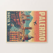 Palermo Sicilië Italiaans  souvenir geschenken Legpuzzel (Horizontaal)