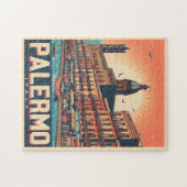 Palermo Sicilië Italiaans  souvenir geschenken Legpuzzel (Horizontaal)