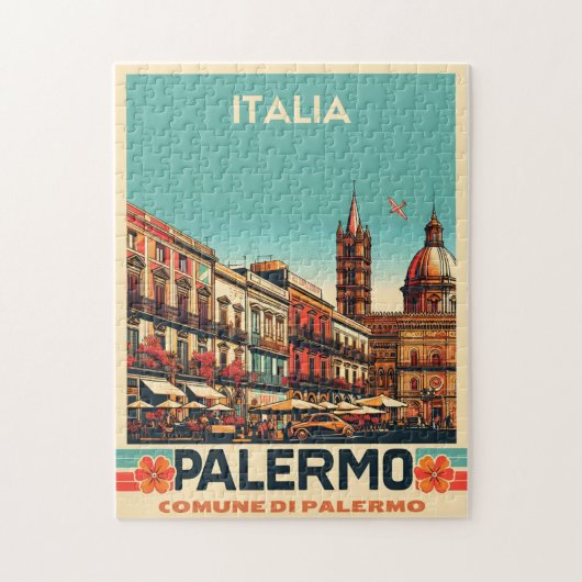 Palermo Sicilië Italiaans souvenir geschenken Legpuzzel (Verticaal)