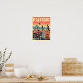Palermo Sicilië Italiaans  souvenir geschenken Poster (Keuken)