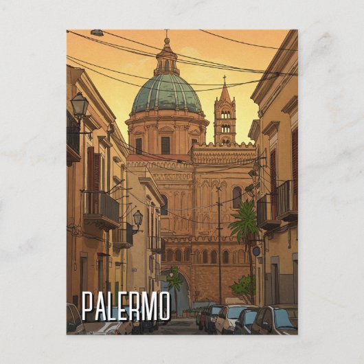 Palermo Sicilië Italië Reizen Briefkaart (Voorkant)