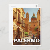 Palermo Sicilië Italië Reizen Briefkaart (Voorkant / Achterkant)