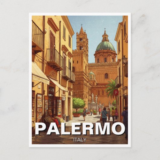 Palermo Sicilië Italië Reizen Briefkaart (Voorkant)