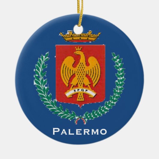 Palermo*, Sicilië kerstversiering Keramisch Ornament (Voorkant)