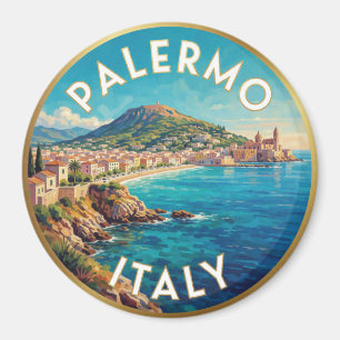 Palermo Sicilië Kust Reisscene ☀️ Magneet