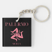 Palermo Sicilië Sleutelhanger (Achterkant)