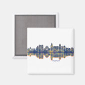 Palermo Skyline Magneet (Voorkant / Achterkant)