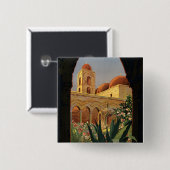 Palermo Vierkante Button 5,1 Cm (Voorkant /achterkant)