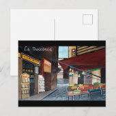 Palermo Vucciria Market. Italië Reis Briefkaart (Voorkant / Achterkant)