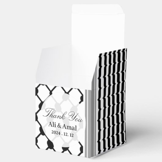 Palestijn Hatta Keffiyeh bedankt voor je huwelijks Bedankdoosjes (Geopend)