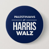 Palestijnen voor Harris Walz Ronde Button 7,6 Cm (Voorkant)