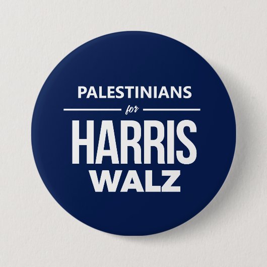 Palestijnen voor Harris Walz Ronde Button 7,6 Cm (Voorkant)