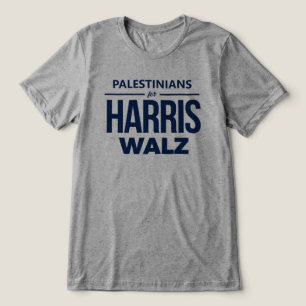 Palestijnen voor Harris Walz Tri-Blend Shirt