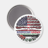 Palestijns-Amerikaans - Amerikaanse vlag - Boomboo Magneet (Voorkant / Achterkant)