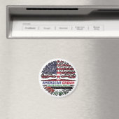 Palestijns-Amerikaans - Amerikaanse vlag - Boomboo Magneet (Insitu (Vaatwasser))