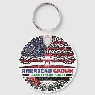 Palestijns-Amerikaans - Amerikaanse vlag - Boomboo Sleutelhanger