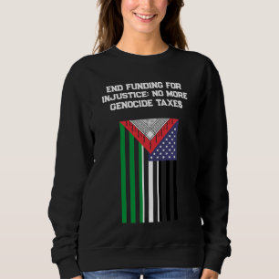 Palestijns-Amerikaanse vlag - Stop Genocides Trui