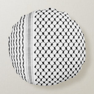 Palestijns Arabisch Kufiya Pattern Rond Kussen