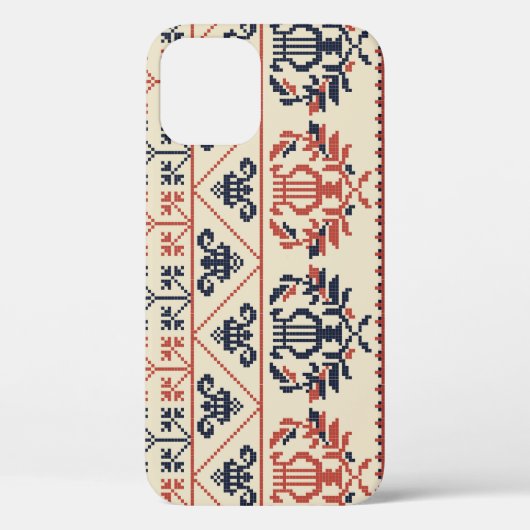 Palestijns borduurmotief, naadloos patroon des Case-Mate iPhone case (Achterkant)