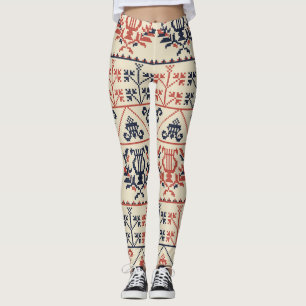 Palestijns borduurmotief, naadloos patroon des leggings