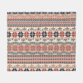 Palestijns borduurmotief: traditionele schoonheid. fleece deken (Voorkant (Horizontaal))