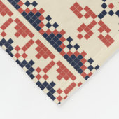 Palestijns borduurmotief: traditionele schoonheid. fleece deken (Hoek)