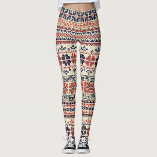 Palestijns borduurmotief: traditionele schoonheid. leggings